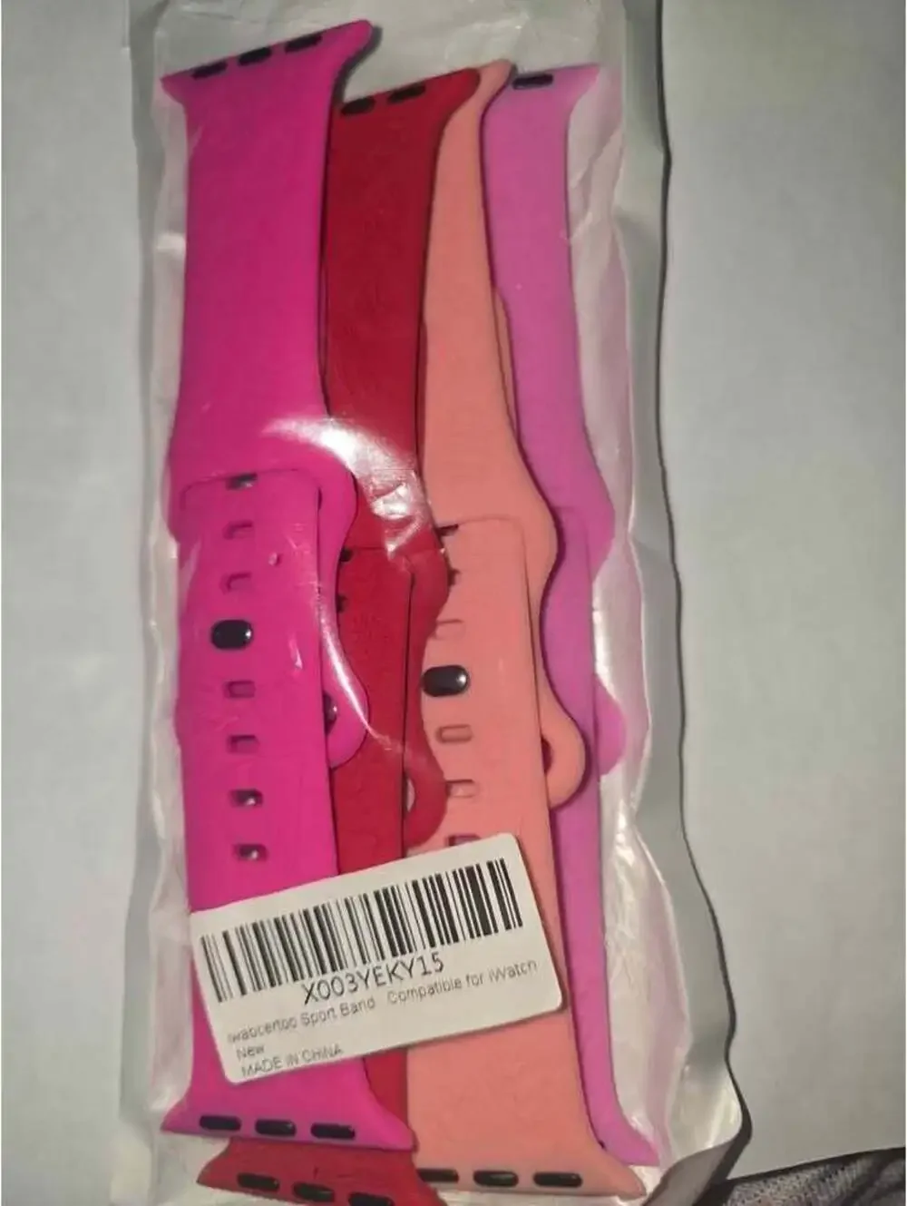 Multi-Pack Silicone Sport Bands Compatible with Apple Watch